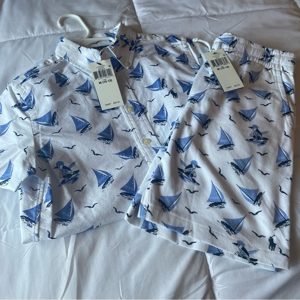 Ralph Lauren Big Boys Summer Outfit size M 10-12 New